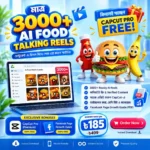 3000+ AI Food Talking Reels Bundle